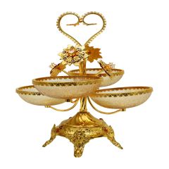 Nuts Bowl Gold 4 Part