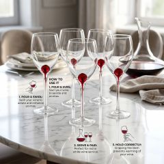 Glass Goblet Set 6 Piece