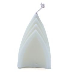 Decorative Candle Triangular Shaped White Color