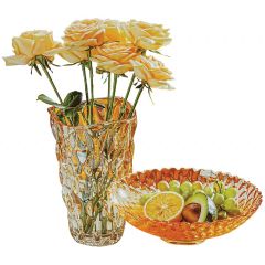 2 Pieces Golden Vase Set