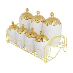 Spicy Set Ceramic with Stand 7 Pieces