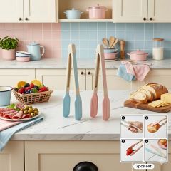 Plastic Tong Set 2 Piece