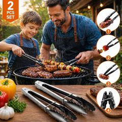 Stainless Steel Tong Set 2 Piece