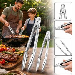 Stainless Steel Tong Set 2 Piece