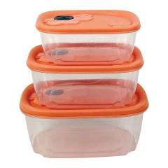 Food Container Plastic 3 Pieces