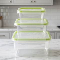 Plastic Container Set 3 Piece