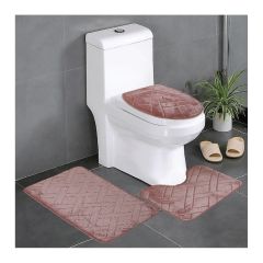 Bath Mat Cotton 3 Pieces Set