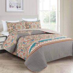 Printed Bed Cover King Microfiber
