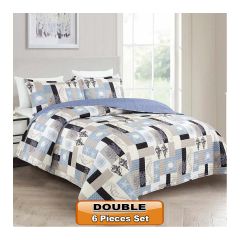 Bed Cover Printed Floral Double Size Microfiber