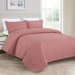 Plain Bed Cover King Microfiber
