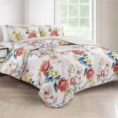 Plain Bed Cover King Microfiber