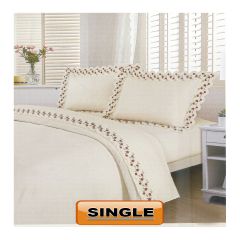 Bed Sheet Plain Single Light Microfiber