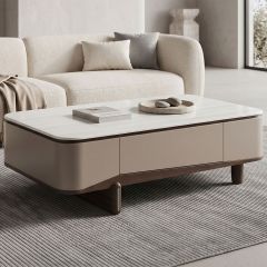 Marble Tea Table Single Rectangle