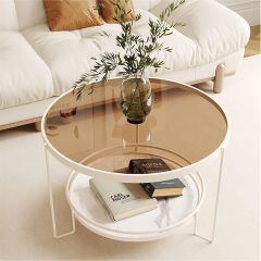 Tea Table Wood Single Modern Round