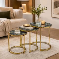 Modern Nesting Table Set 3 Piece