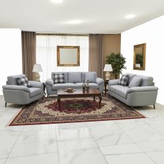 Lawson Comfort Fabric Sofa Set Grey (1x3 Seater, 1x2 Seater, 1x1 Seater)