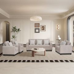 Fabric Sofa Moder (3x1 Seater, 1x2 Seater, 2x1 Seater)