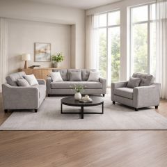 Lawson Fabric Sofa Set (1x3 Seater, 1x2 Seater, 1x3 Seater)