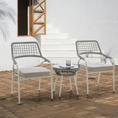 Bamboo Coffee Table Gray 1+2