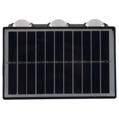 Outdoor Solar Powered Wall Lamp Dual Lights B07912