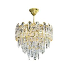 اضاءة معلقة كريستال ذهبي 40 سم