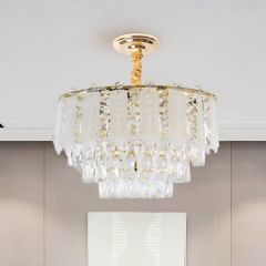Crystal Hanging Light Golden