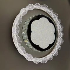 Crystal Ceiling Light Silver