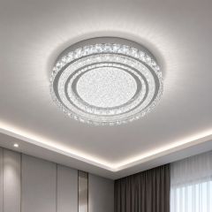 Crystal Ceiling Light Silver