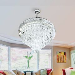 Crystal Hanging Light Silver