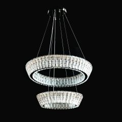Crystal Hanging Light Silver
