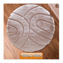 800g Rabbit Faux 100x100 Round