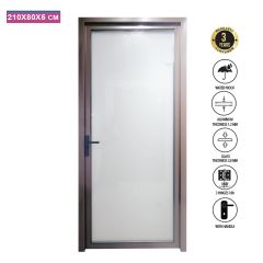 Aluminum Door 80x210 JINYILAI-JIM-1-R Grey