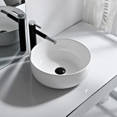 White Counter Basin