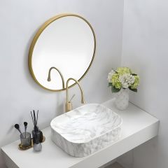 Countertop Marbleized Wash Basin