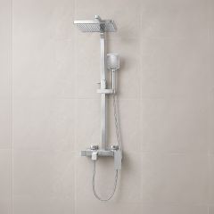 Brass Modern Shower Column Chrome