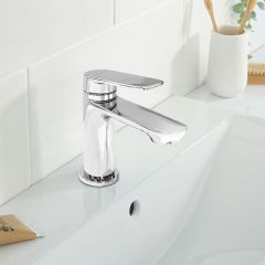 Modern Brass Basin Mixer Chrome