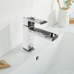 Modern Brass Basin Mixer Chrome
