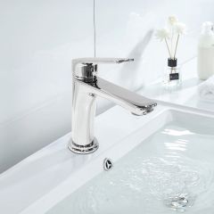 Modern Brass Basin Mixer Chrome