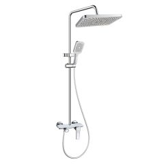 Brass Modern Shower Column Chrome