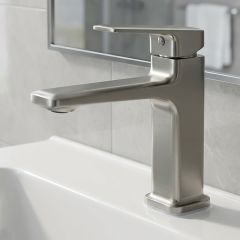 Brass Modern Basin Mixer Gray