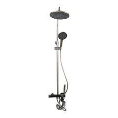 Brass Modern Shower Column Clear