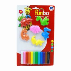 M.Clay 150G 12 colors 6 Dino