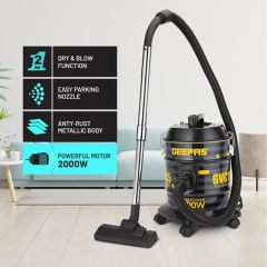 Geepas Drum Vacuum Cleaner 18L 2000W