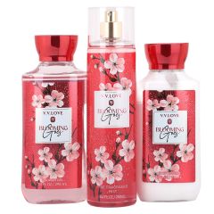 Body Line Women Perfume Shower Gel Body Lotion 3Piece Set