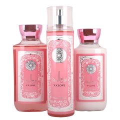 Body Line Women Perfume Shower Gel Body Lotion 3Piece Set
