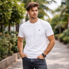 Men Round Neck Printed T-Shirt