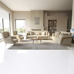 Cinar Tuxedo Sofa Set (2x3 Seater & 2x1 Seater)