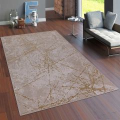 Allora Cream & Gold Carpet - E989A