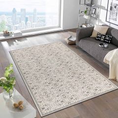 Damavand Carpet-3192C00 White 60x90cm