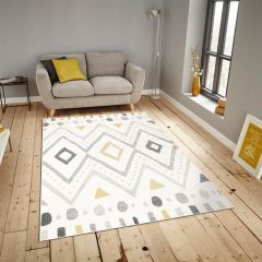 Milano Carpet White/Yellow Mi-B6789A-60X90